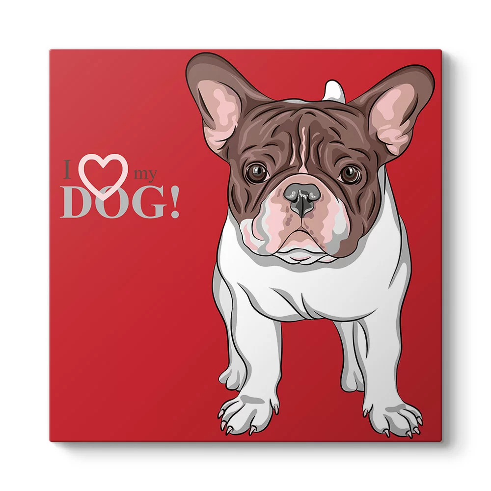 I Love My Dog Tablosu - Model 3